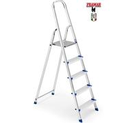 Scala In Alluminio 5 Gradini Piuma 100 KG FR105 Framar 89x49xH157cm