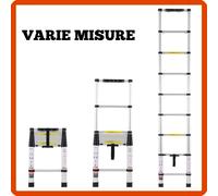 Scala in alluminio telescopica allungabile estensibile multiuso esterno interno