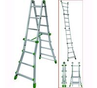 Scala in Alluminio Telescopica Facal Eurobriko-16 Extra-L Bk/4 5+5Gr Mt. 5,12