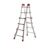 SCALA IN ALLUMINIO TELESCOPICA PEPPINA MEDIA GIERRE 5+5 ALTEZZA max 4.81