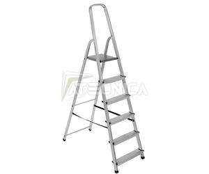 Scala in allumino 6 gradini richiudibile con arco Atecnica SCA06P