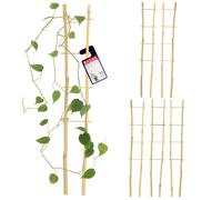 KADAX Scala in bambù, Scala di supporto per fiori, 4 x 38 cm, doppia, 5 pezzi