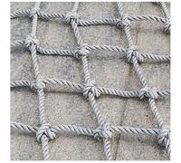 Scala in corda da arrampicata con rete di sicurezza, rete altalena fitness per camion e carico, resistente, diametro 14 mm, per uso parco giochi per bambini