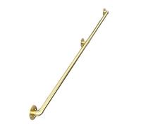 Scala in ferro battuto dorato - Corriera in metallo a parete, ringhiera decorativa resistente per gradini interni ed esterni, guida di assistenza sicura per gradini, elegante supporto per scale