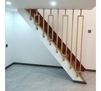 Scala in ferro battuto ils Ringhiera in metallo antiscivolo per scale Montaggio a soffitto L Tipo Maniglione 1,5 m Guardia ringhiera d'oro per gradini soffitta Soluzioni di sicurezza per scale sicure