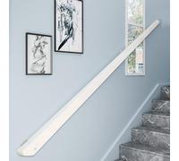 Scala in legno antiscivolo con supporto rotondo, set completo per una presa sicura sulle scale, ideale per anziani e bambini, larghezza 450 cm