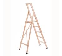 Scala in legno cinque gradini richiudibile BIBO 5 in Faggio Massello Dimensioni H100 cm 54x11x188 cm Peso 9 Kg naturale naturale