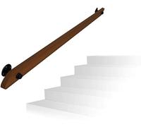 Scala in legno di pino, 25-600 cm, ringhiera in legno massiccio per interni ed esterni, per villa e loft, per anziani, con kit di installazione (470 cm)