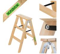 Scala in legno KADAX, scala da pittore, scala da terra, con gancio in acciaio...