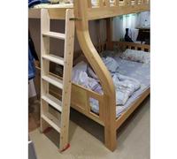 Scala in Legno per Letto a Castello con staffe di Montaggio, Scala per soppalco Resistente per rimorchio, pioli Larghi 10 cm, Scala da Biblioteca (Altezza 165 cm/65 polli