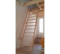 Scala in legno per soppalco letto a castello solaio cameretta con POGGIAMANO