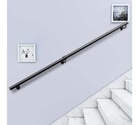 Scala in metallo antiscivolo resistente, 3,4 m, con supporti da parete e viti, ideale per corridoi interni, ville e loft, asta di supporto durevole