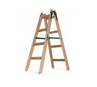Scala Legno Doppia Scala Scaletta Legno Testa Con 4 Piantine