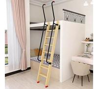 Scala Letto a Castello Letto A Castello Con Inclinata, Sostituzione Della Scaletta In Legno Per I Dormitori Dei Camper Degli Appartamenti, Da Letto Con 4 Gradini Profondi(69"/175cm)