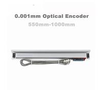 Scala lineare, Alta precisione 0,001 mm TTL DRO 500 550 600 650 700 750 800 900 Scala lineare da 1000 mm Encoder ottico da 1 micron Righello a reticolo ottico(700mm-1um)