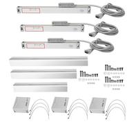 Scala lineare di precisione Rulero in lega di alluminio sede ad alta precisione la lettura digitale scala lineare per la macinazione del tornio JCS9002AE JCS9003AE Digital Display (Scate 0-50mm