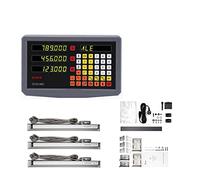 Scala lineare, Display a lettura digitale a 3 assi Set DRO SDS3MS 3PCS Sensore encoder righello scala lineare in vetro 5μm KA300 70~1020mm Tornio(3MS 570X3 5MM)