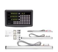 Scala lineare, Display di lettura digitale dei kit DRO a 3 assi in metallo con sensore encoder a scala lineare 70-1020mm for foratura di fresatura del tornio(KA3 KA3 KA5 SDS6-3V)