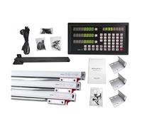 Scala lineare, DRO-3V Display di lettura digitale e 3 pezzi 0-1000mm scale lineari encoder for fresatrice EDM alesatrice righello reticolo