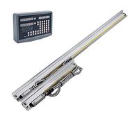 Scala lineare, Encoder a scala lineare 50MM-650MM Alta precisione 2 assi DRO Lettura digitale LED for fresatura Foratura Rettifica Tornio(Combination)