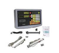 Scala lineare, Kit DRO a lettura digitale a 2 assi SDS2MS e 2 pezzi KA300 KA500 Righello sottile Tornio con codificatore ottico a scala lineare ad alta precisione(DRO-KA300-KA500)