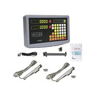 Scala lineare, Kit DRO a lettura digitale a 2 assi SDS2MS e 2 pezzi KA300 KA500 Righello sottile Tornio con codificatore ottico a scala lineare ad alta precisione(DRO-2PCS KA500)