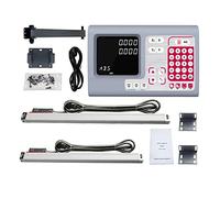 Scala lineare, Set di lettura digitale 5U Bilance in vetro lineare for tornio/Encoder/Sensore/Righelli 2PCS Dimensioni da 100MM a 1000MM(YH800-2S Dro Set)