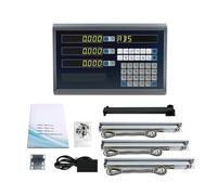 Scala Lineare, Set/kit a 3 assi for lastre di fresatrici tornio Lettura digitale + Encoder lineari 5U Misurata da 50 a 1000mm Lunghezza viaggio(3 axis dro set)