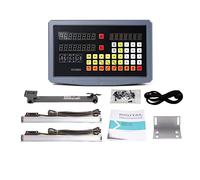 Scala lineare, Tornio Dro di visualizzazione della lettura digitale a 2 assi + 2 pezzi Encoder lineare Scala lineare Dimensioni 200 300 400 500 600 700 800 900mm(SDS2MS dro set)