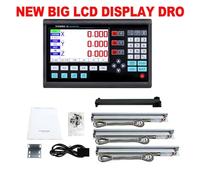 Scala lineare Yh800. Kit set di lettura digitale LCD e lineare 0-1000 mm Codificatore lineare for tornio Cnc. Macchine per utensili DRO per tornio e fresatura(NEW BIG LCD DRO SET)