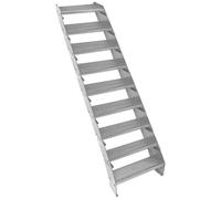 Scala metallica a 9 sezioni ad altezza regolabile in acciaio zincato 60 cm / 600