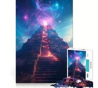 Scala Mistica verso le Stelle Puzzle da 1000 pezzi per adulti e ragazzi Rompicapo rilassante Arte e assemblaggio Regalo premuroso (50x75cm)