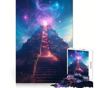 Scala Mistica verso le Stelle Puzzle per adulti da 1000 pezzi Rafforza la memoria, Rilassante, Divertente, Qualità Edge Regalo per le festività (38x52cm)