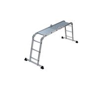 Scala multiposizione in alluminio Gierre Multipla 4x3 gradini P max 150 kg Metallo