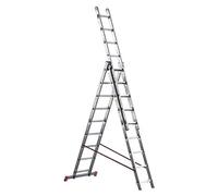 Facal SCALA IN ALLUMINIO A 3 ELEMENTI STILO Gradini N°3x12 H max cm. 818