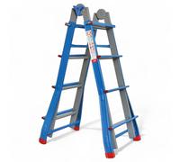 Scala multiuso in alluminio con gradini richiudibile versatile resistente per lavori interni ed esterni casa ufficio officina