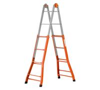 SCALA MULTIUSO 'PEPPINA' media 4+4 gr. ap. cm 377/ch. cm 115