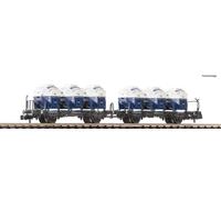 Scala N Fleischmann 6660046 - Behältertragwagen-doppeleinheit, DB Nuovo Ovp