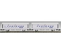 Scala N Fleischmann 833507 Doppel-Schiebewandwageneinheit, ÖBB Nuovo Raro