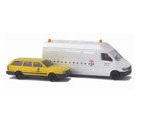 Scala N M : 1:160 Busch 8306 VW Passat & MB Sprinter " Post & Telekom " Nuovo