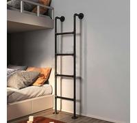 Scala Nera per Letto a Castello per Camper, Montaggio a Parete, salvaspazio, per L'Accesso Tramite Le Scale della soffitta, per Uscire dalla Cantina, Come Scala di Emergenza, capacità di Car