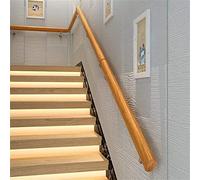 Scala ovale antiscivolo in legno di pino, ideale per case, asili, anziani, interni, ville, loft, ospedali e corridoi, lunghezza 470 cm