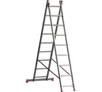 Scala Parallela 2 Rampe Orange 2 Marchetti Alluminio En 131 H.Cm 240/400 Pioli 2