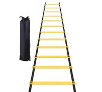 Scala per agilità, kit di allenamento, scala universale a 12 sezioni, per calcio, tennis e basket, con spaziatura regolabile per esercitazioni a piedi