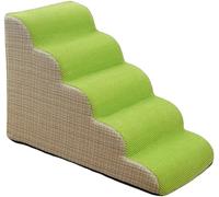 Scala Per Animali Domestici Con 2/3/4/5 Gradini, Rivestimento Antiscivolo Sfoderabile, Rampa Per Gatti E Cani Anziani, Scaletta Imbottitura Schiuma Alta Densità Per Divani E Letti B,72*40*52CM