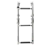 Scala per barche a 3 livelli, in acciaio inox 304, con gradini antiscivolo, scaletta da bagno, pieghevole, scaletta da piscina con corrimano e pedale largo, scala a 3 livelli, fino a 158,8 kg