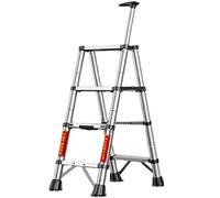 Scala per Giardinaggio Domestico, Scala Pieghevole Portatile, Piccola Scala telescopica, Facile da riporre e da Usare, Scale a pioli per la casa, 330 libbre(B 4 Step Ladder)
