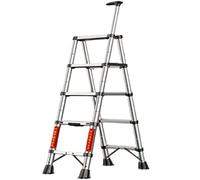 Scala per Giardinaggio Domestico, Scala Pieghevole Portatile, Piccola Scala telescopica, Facile da riporre e da Usare, Scale a pioli per la casa, 330 libbre(B 5 Step Ladder)