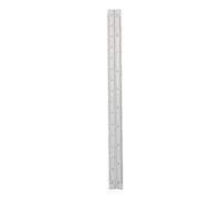 Scala per ingegneri Scala per architetti Scala triangolare 30 cm Righello da disegno in alluminio per disegni architettonici Illustrazioni tecniche di ingegneria 1:20 1:25 1:50 (Argento)