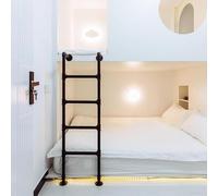 Scala per Letto a Castello 3,3 9,8 Piedi Scala di Uscita a gradini da Pavimento per Ingresso al seminterrato Finestra Pozzetto Soffitta Scala di Salita per Camper Uso Interno (260 cm/102 pol